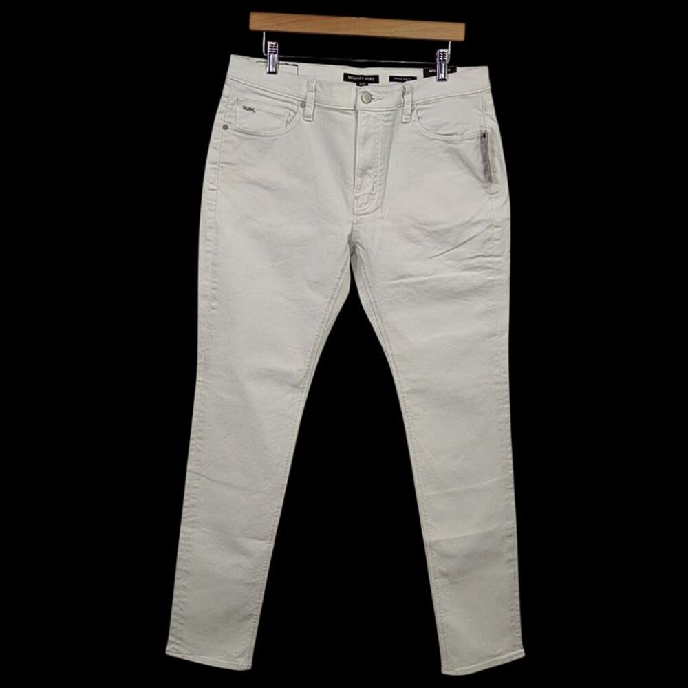 Michael Kors Women Slim-Fit Jeans White Pants 34